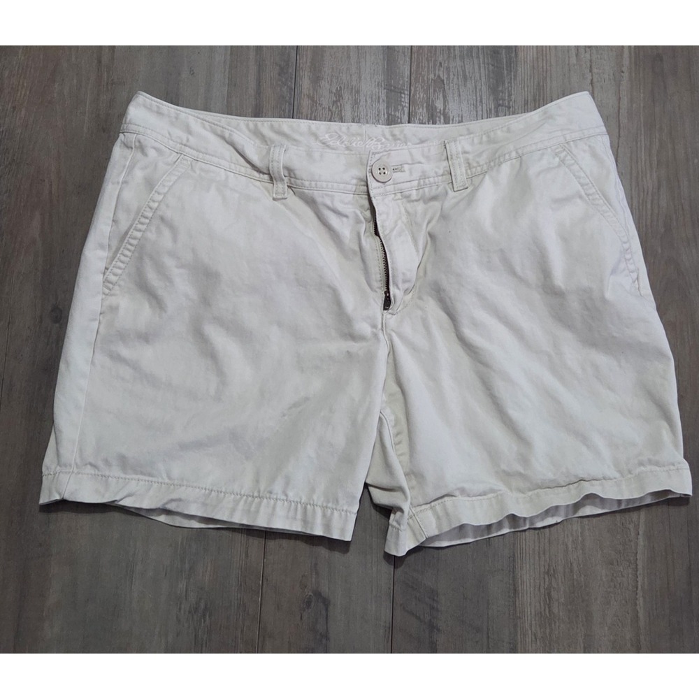 Eddie Bauer Off White Legendware Chico Shorts Women Size 12